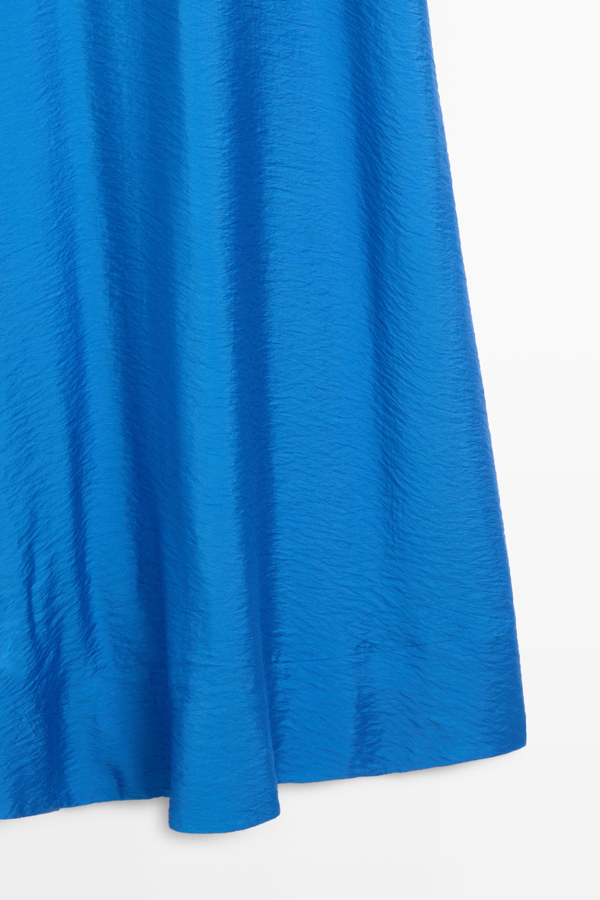 Flowing long halter dress